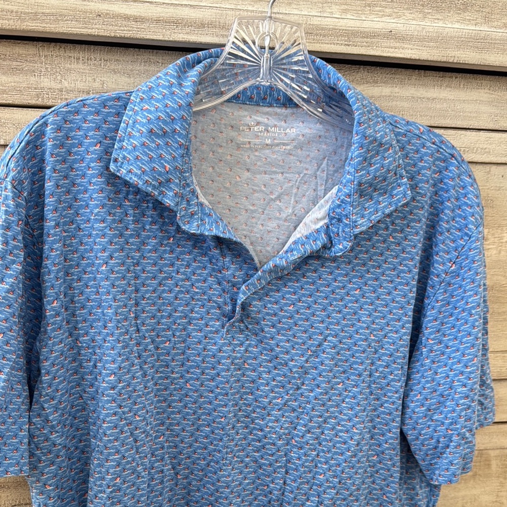 Peter Millar Blue Men's Shirt